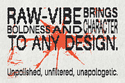 Raw-Vibe – A Bold Display Typeface, a Sans Serif Font by softulka (Thumbnail 2 of 7)