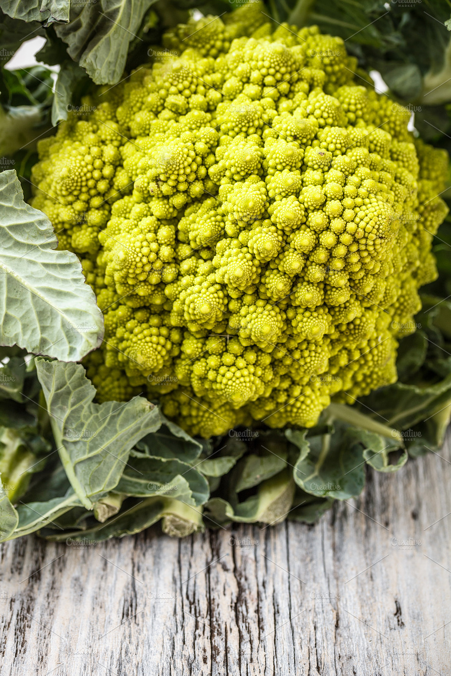 Romanesco Broccoli Containing Produce Agriculture And Whole