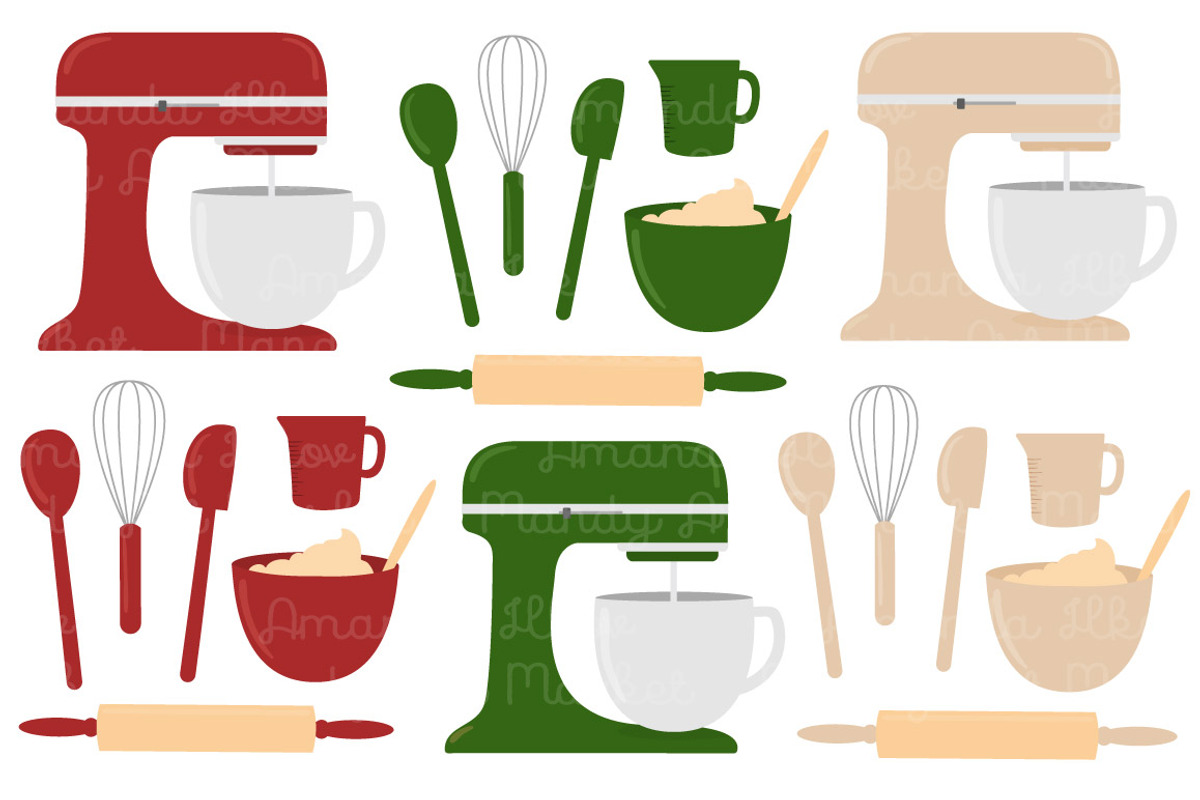 Christmas Baking Clipart & Vectors, an Illustration by Amanda Ilkov (Photo 3 of 4)