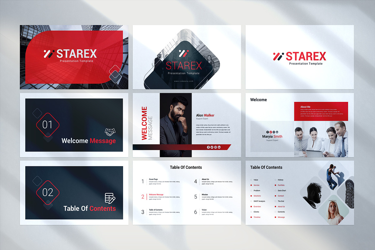 Starex PowerPoint Template, a Presentation Template by WhiteGraphic (Photo 4 of 11)