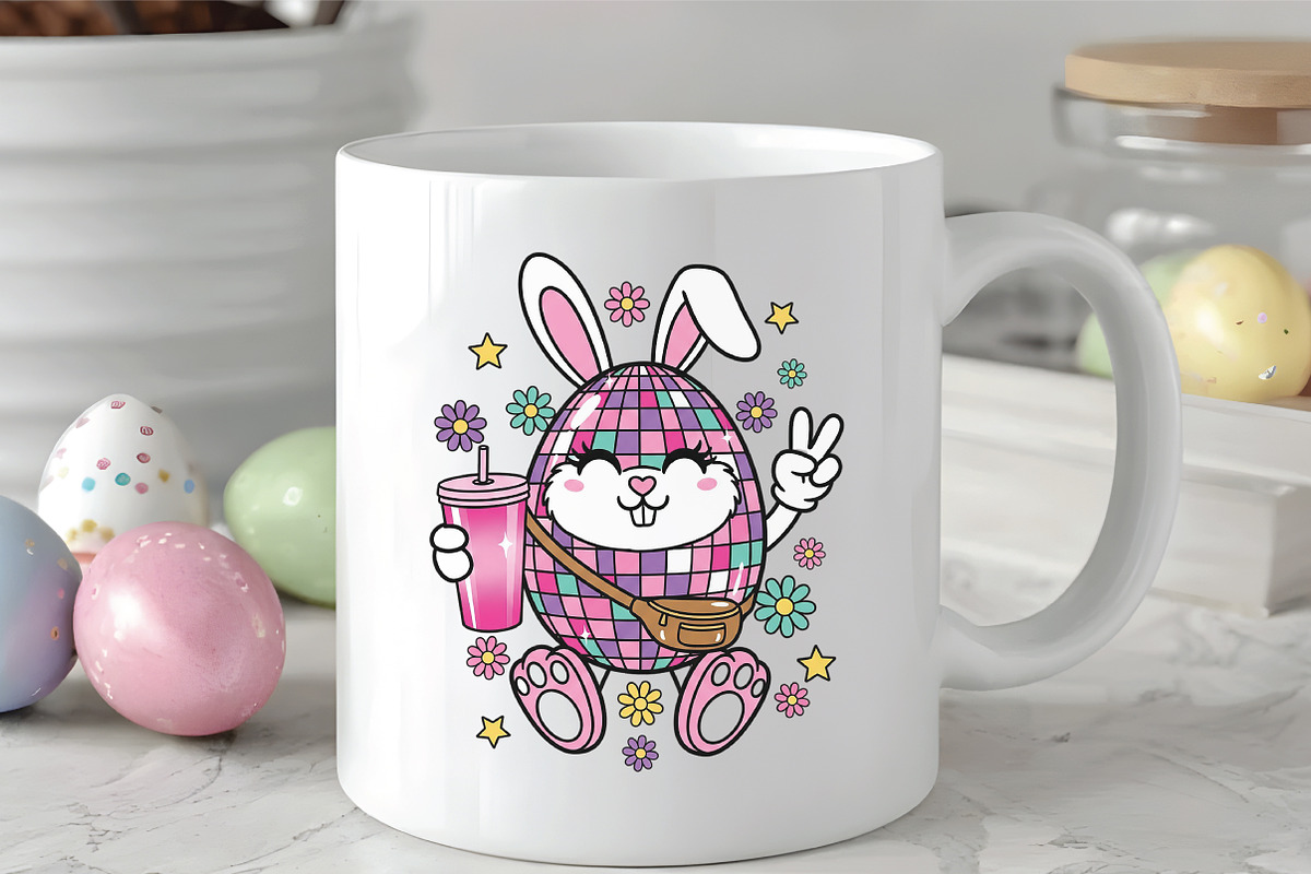 Disco Ball Easter PNG, an Illustration by CraftArtStudio (Photo 2 of 4)
