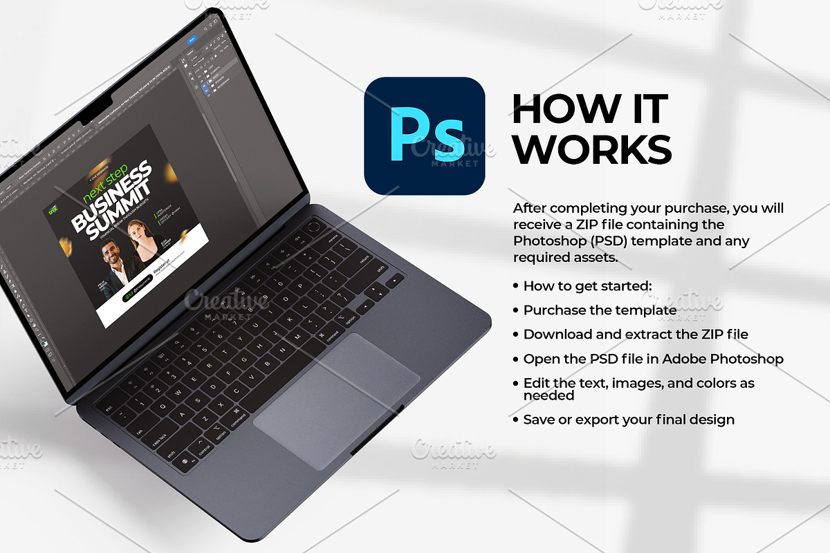 Seminar Digital Flyer | Canva & PSD, a Social Media Template by Vintage Impressions (Photo 5 of 6)