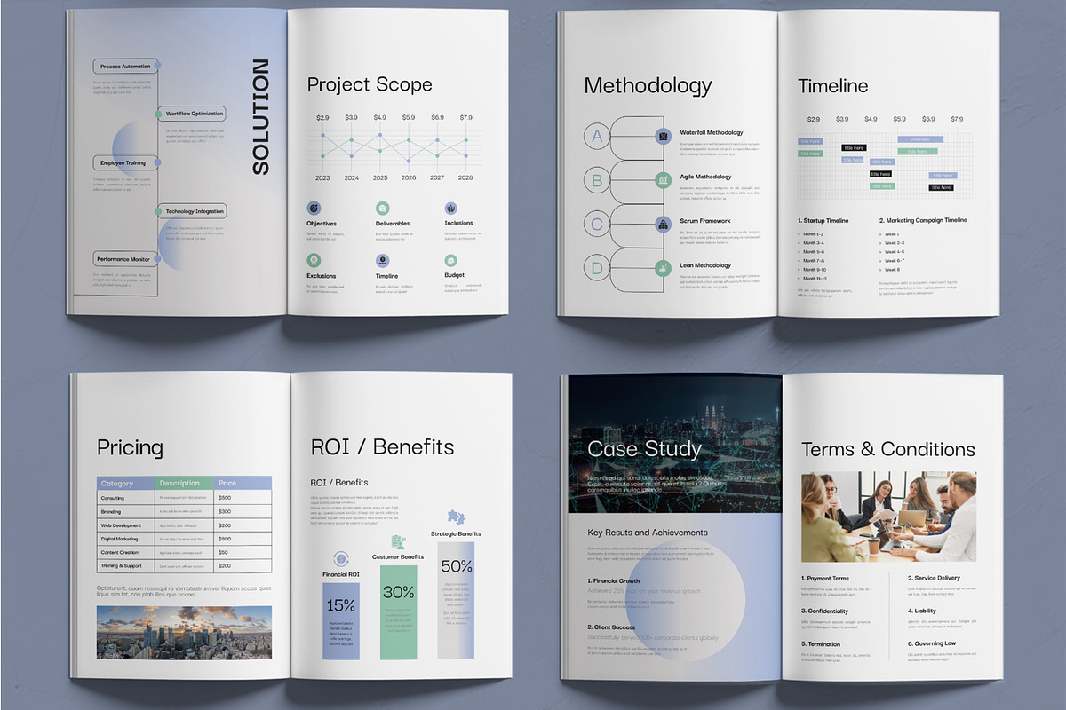 Clean Corporate Proposal Layout preview 3