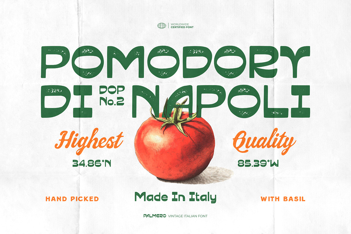 Palmero - Vintage Italian Font, a Sans Serif Font by ikiiko (Photo 2 of 7)