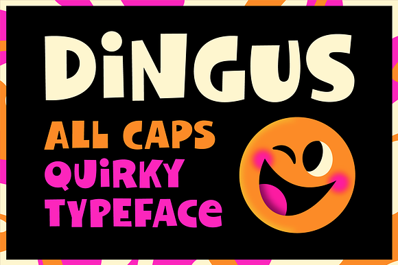 Dingus - Quirky Display Font preview 6