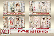 Lace fashion Junk Journal Kit part 1, a Person Illustration by CraftArtStory (Thumbnail 6 of 6)