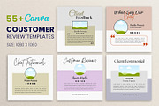 Customer Review Canva Frame Template, a Design Template by Waliullah Solutions (Thumbnail 1 of 5)