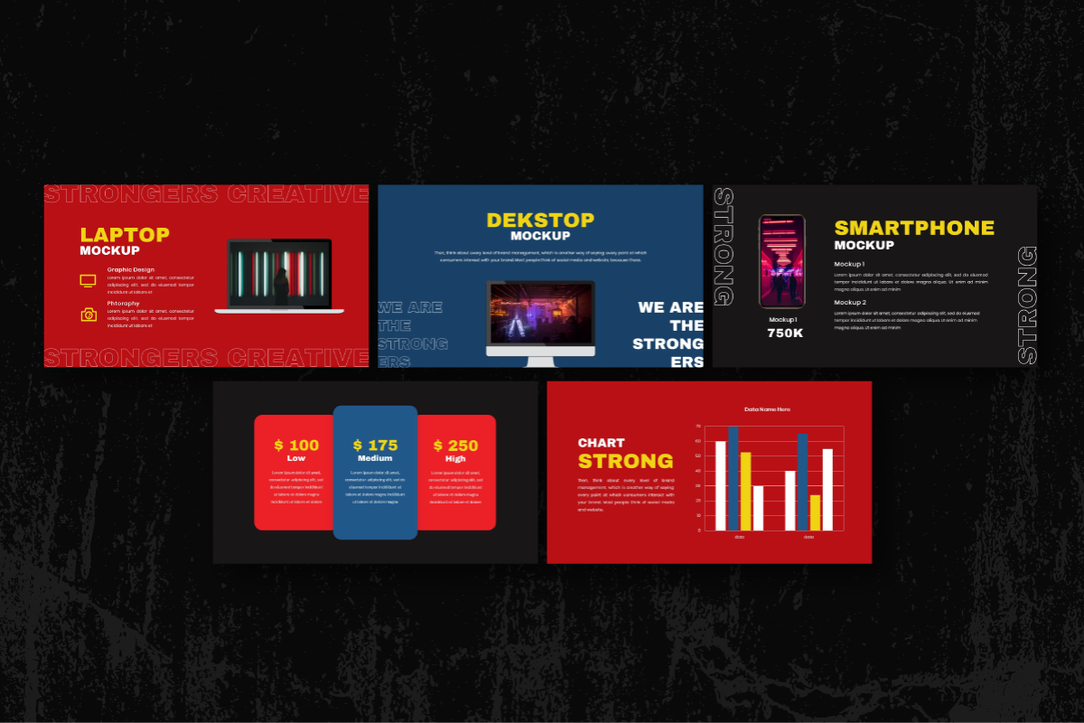 Strongers Creative Google Slide, a Presentation Template by Inkofert (Photo 4 of 11)
