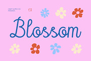 CS Blossom – Script Font, a Script Font by Craft Supply Co. (Thumbnail 1 of 8)