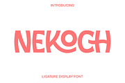 Nekoch - Ligature Display Font, a Sans Serif Font by Luna Shop (Thumbnail 1 of 6)