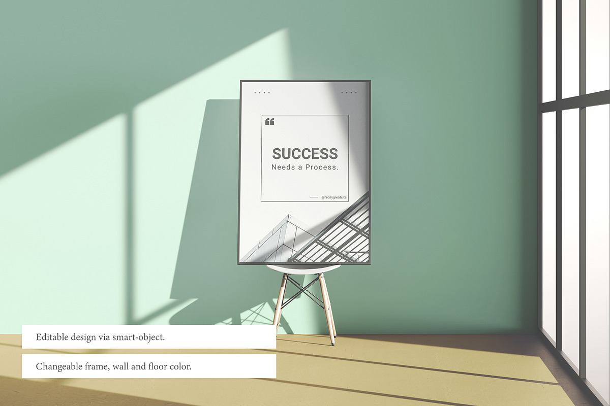 Poster and Photo Frame Mockup, a Print Template by simuradi (Photo 6 of 7)