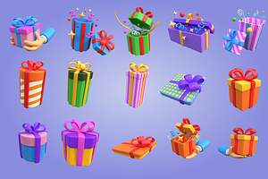 3D Gift Box Icon