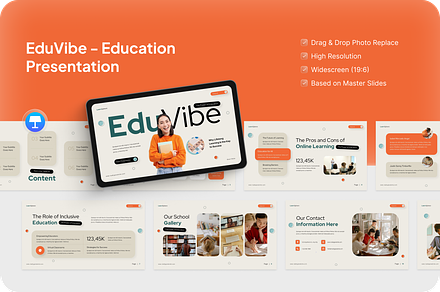 EduVibe Education Keynote, a Presentation Template by Annora Studio