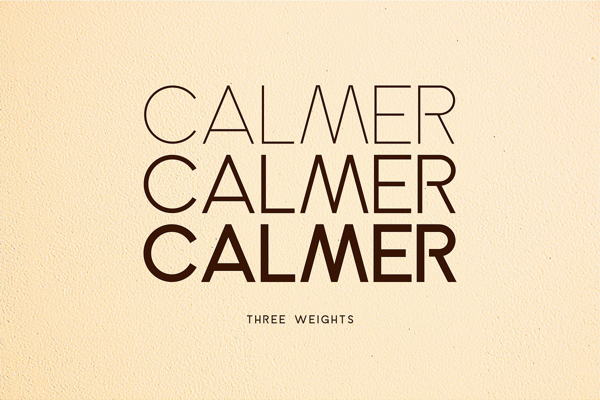 Calmer Font Family preview 2