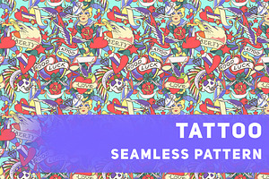 Tattoo Seamless Pattern