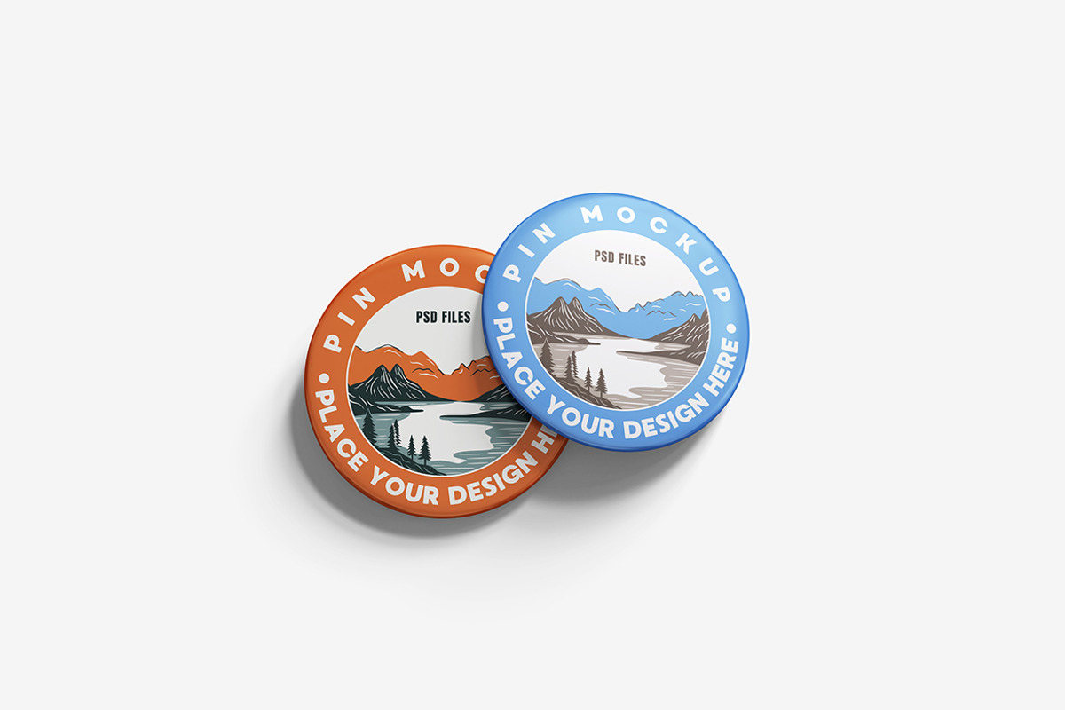 Pin Mockup, a Product Mockup by MrLetters (Photo 2 of 5)