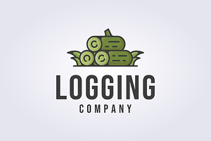 3 logs logo logging icon symbol, a Branding & Logo Template by Lodzrov
