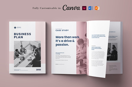 Business Planner Template, Canva, a Brochure Template by DesVert