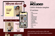 UGC Portfolio Template Canva Website, a Landing Page Template by Digital&Chic (Thumbnail 6 of 7)