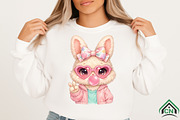 Cute Coquette Easter Bubblegum Bunny, an Illustration by Craft Nest (Thumbnail 3 of 6)