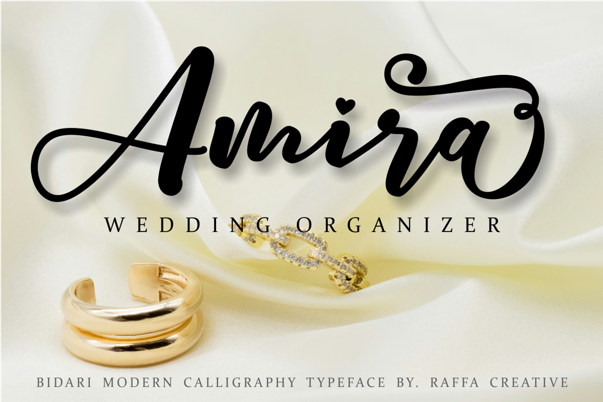 Bidari Script, a Script Font by Raffa Creative (Photo 3 of 7)