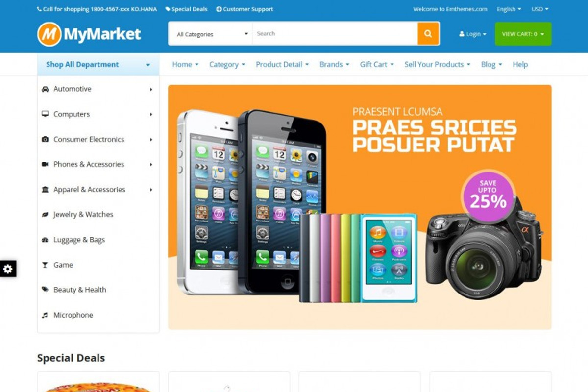 MyMarket - Supermarket Magento Theme, a Websites & App Template by giao.trinh (Photo 2 of 5)