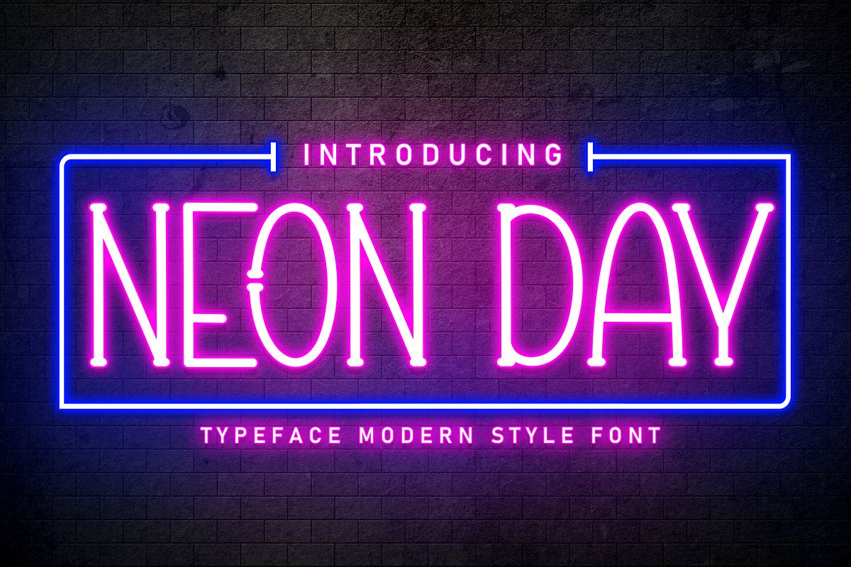 Neon Day | Script Font, a Script Font by Scratchones (Photo 1 of 8)