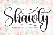 Shawty | Script Font, a Handwritten Font by Scratchones (Thumbnail 1 of 9)