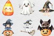 Cute Halloween Clipart, an Illustration by Black Bird Studio (Thumbnail 6 of 6)