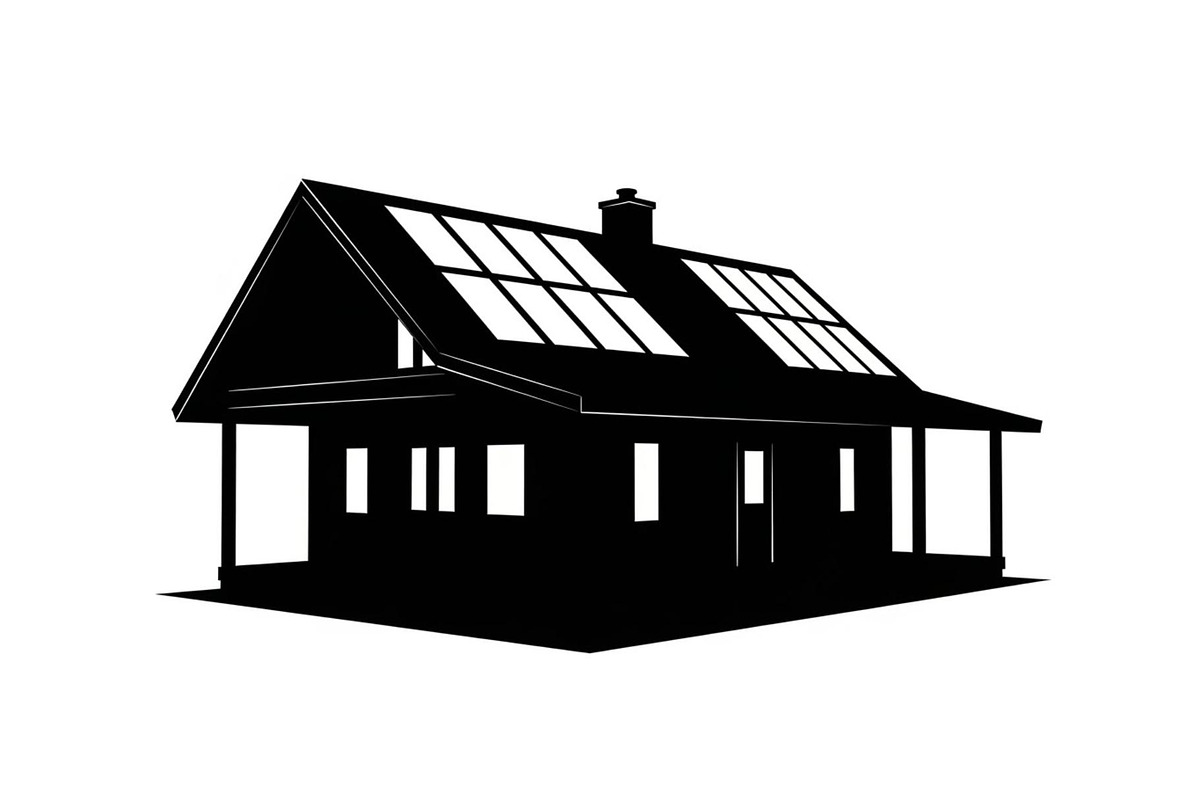 Eco Friendly Solar Home Silhouettes, a Graphic by musafir_fashion (Photo 3 of 13)
