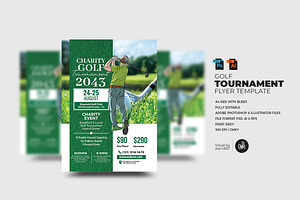 Golf Tournament Flyer Template, a Flyer Template by Aam360
