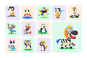 Animal Mascots Art Set, an Emoji Icon by Creative Stall (Thumbnail 5 of 10)