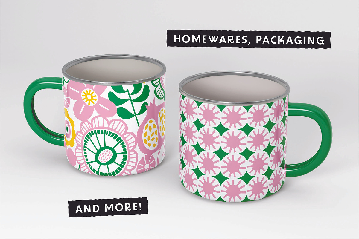 Fruity Floral Folk Collection, a Pattern Graphic by rouxsupplyco (Photo 10 of 12)