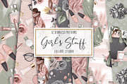 Fashion digital paper, makeup papers, a Pattern Graphic by Collart Studio (Thumbnail 1 of 6)