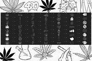 CANNABIS Procreate Stamps, a Brush Add-On by SecondOfJuly (Thumbnail 6 of 6)