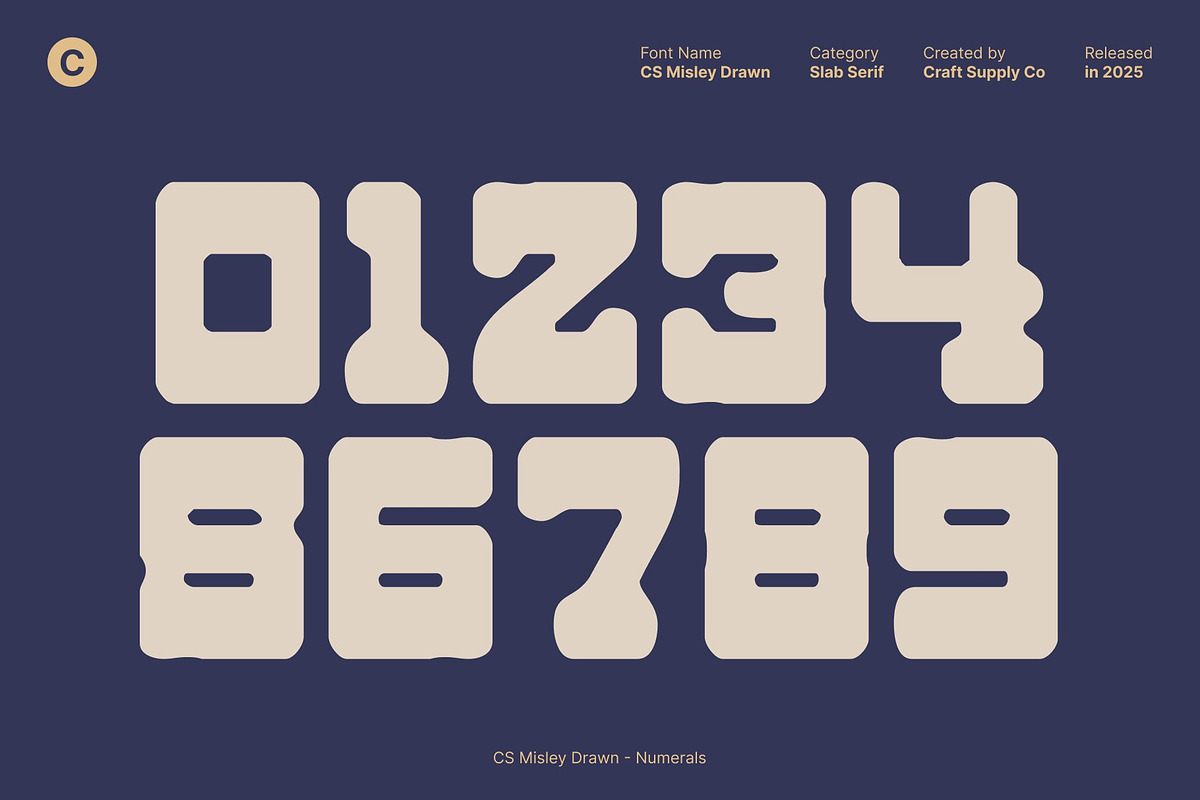 CS Misley Drawn, a Slab Serif Font by Craft Supply Co. (Photo 5 of 8)
