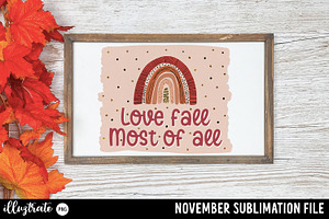 November Sublimation Quote Bundle