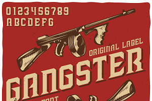 Vintage Label Typeface Gangster