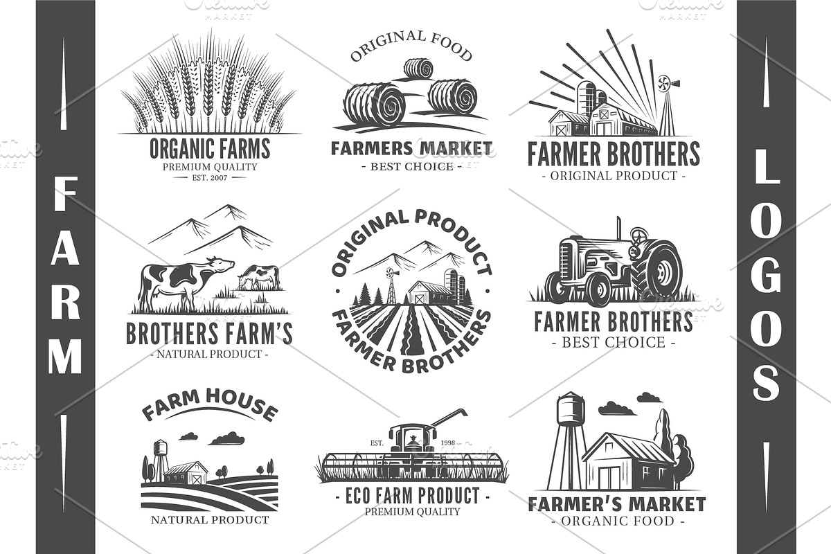 18 Farm Logos Templates, a Branding & Logo Template by Art Design (Photo 2 of 11)