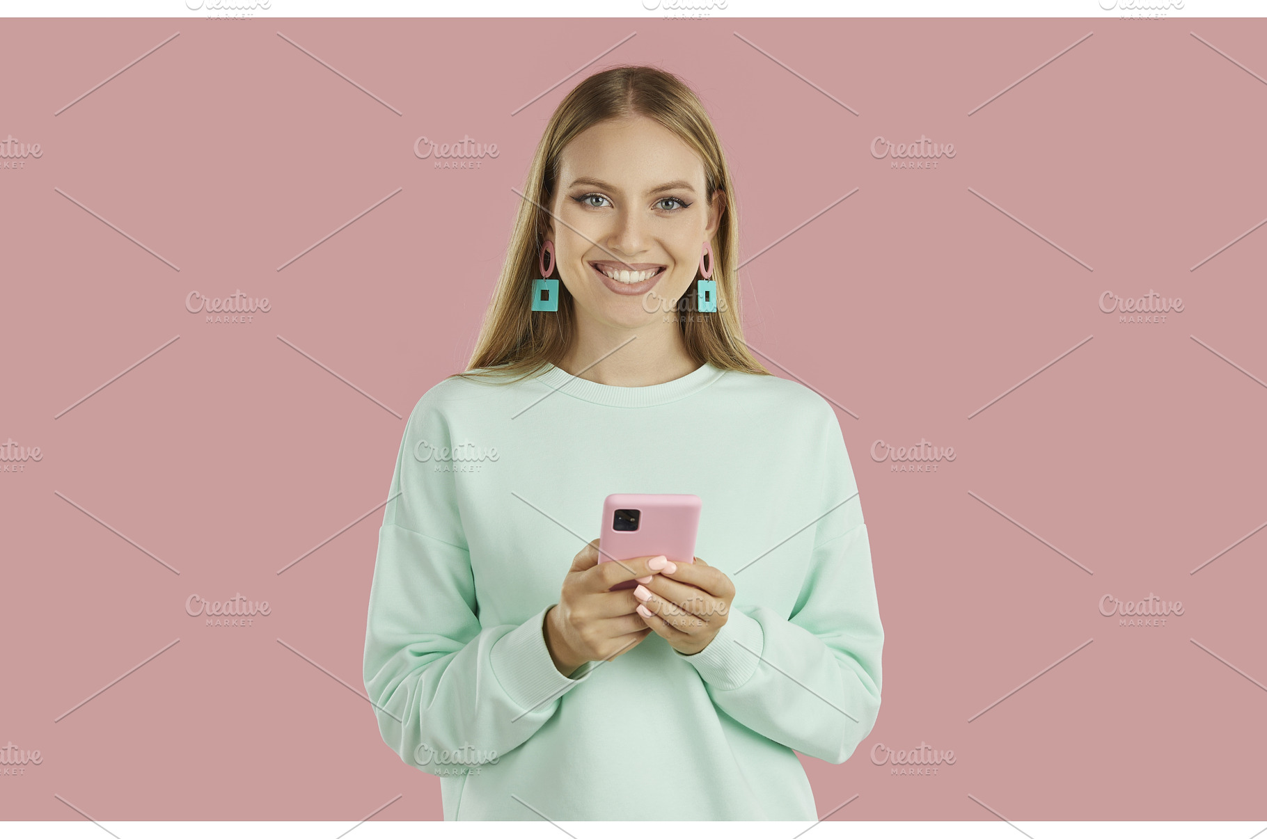 Studio portrait of smiling blonde, a Person Photo by StudioRomantic