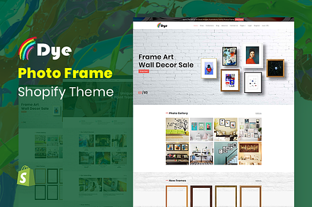 Dye Photo Frame Shopify Theme, a Shopify Template by ThemeTidy Shopify Agency
