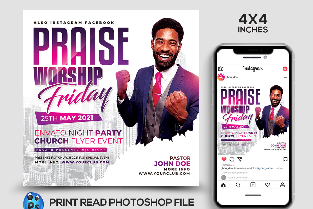 Church Flyer Bundle, a Flyer Template by AfzaalGraphics (Photo 3 of 5)