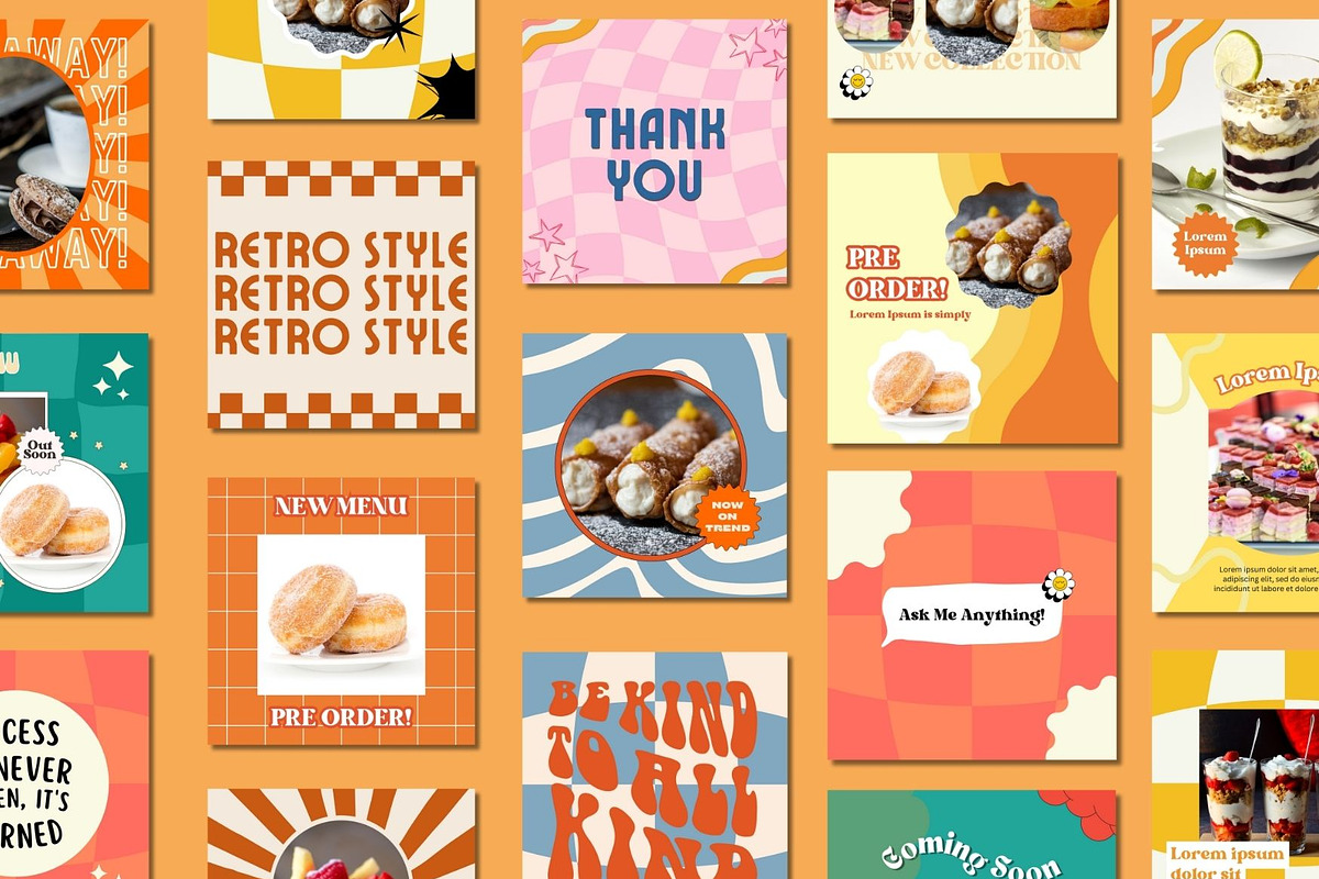 Desert Retro Social Media Post, a Social Media Template by BoontenStudio (Photo 2 of 7)