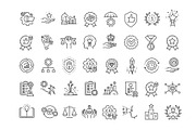Best Practices line icon set, an Object Illustration by Tettygreen (Thumbnail 2 of 3)