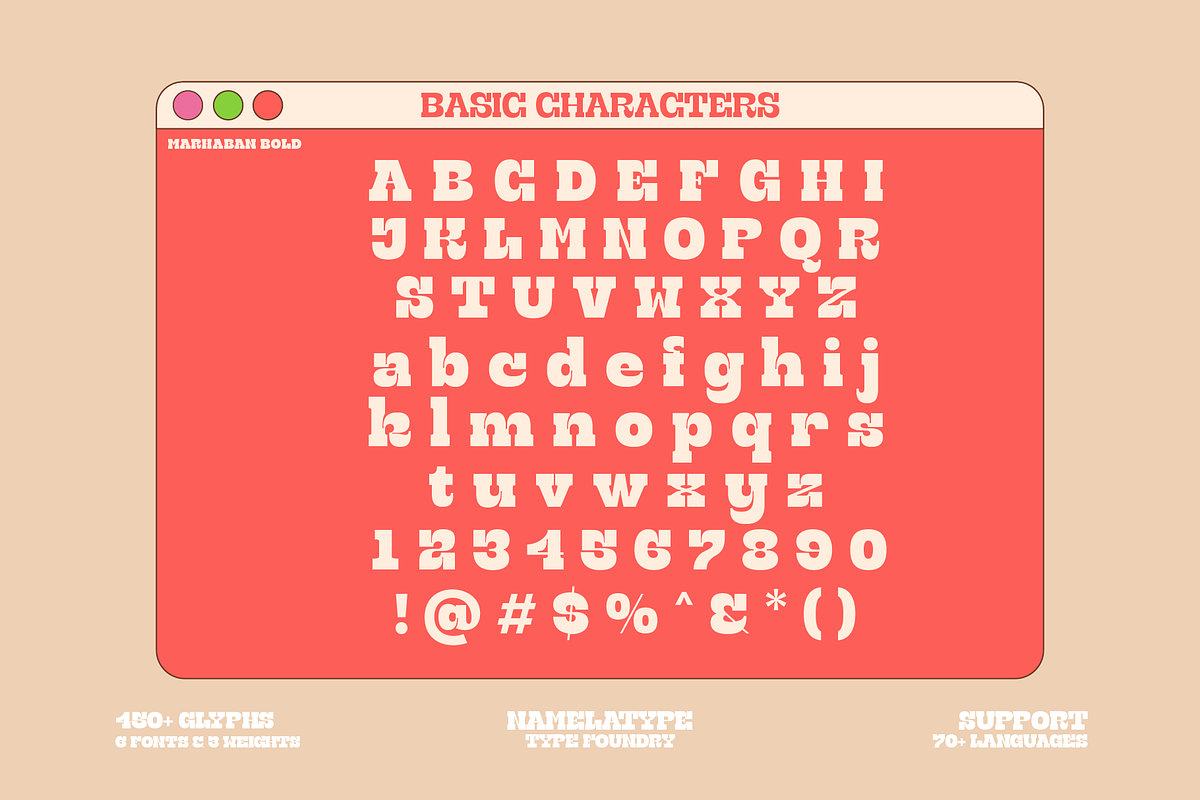 Marahaban, a Slab Serif Font by Namela Studio (Photo 9 of 13)