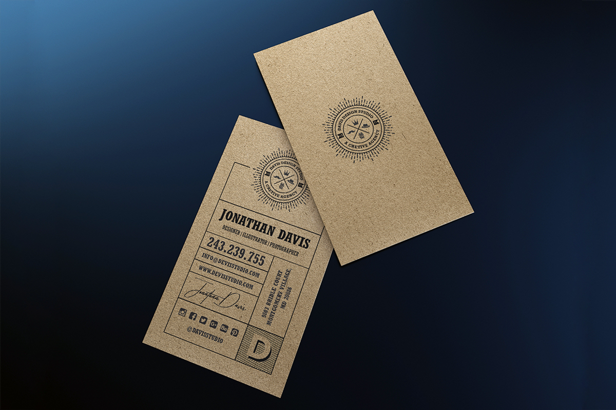 Kraft Paper Business Card Bundle, a Business Card Template by GraphicsEgg (Photo 9 of 13)