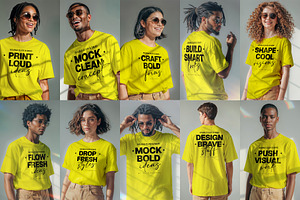T-Shirt Mockup Set – 10 Editable PSD, a Shirt Mockup by Elite Mockups