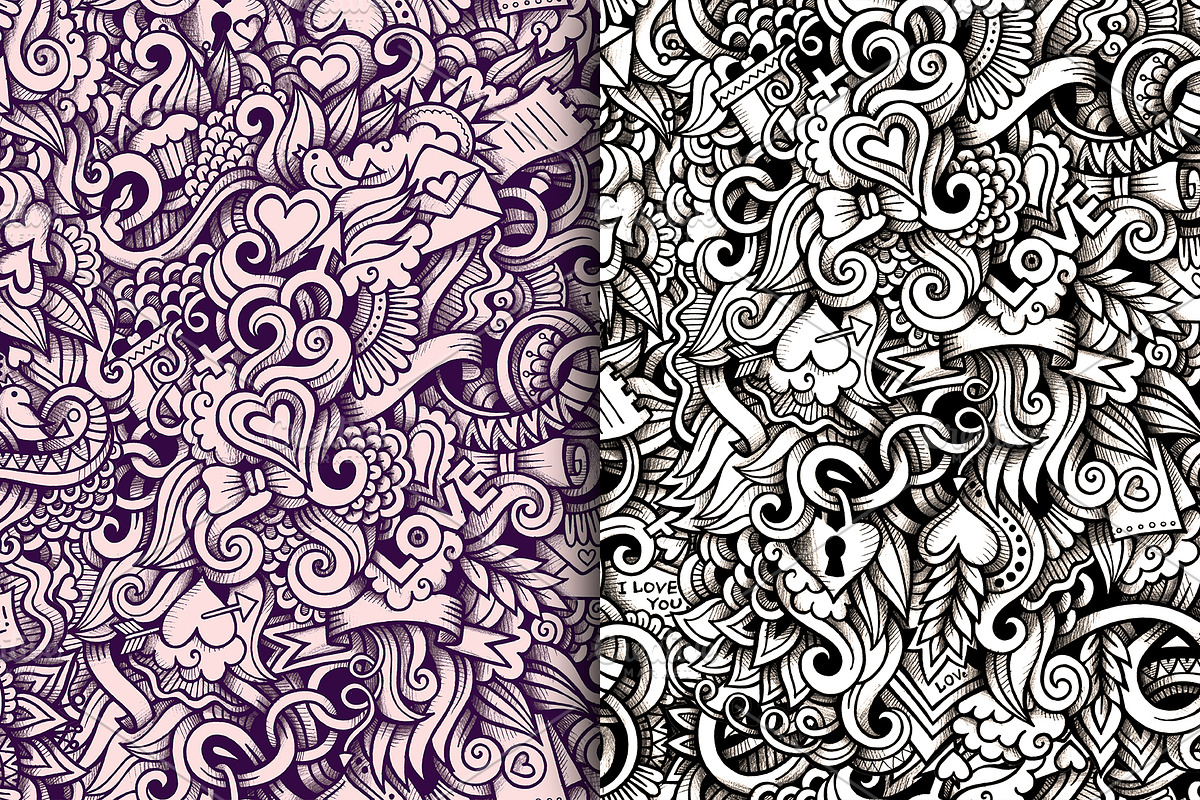 Love Graphics Patterns, a Pattern Graphic by BALABOLKA (Photo 3 of 6)