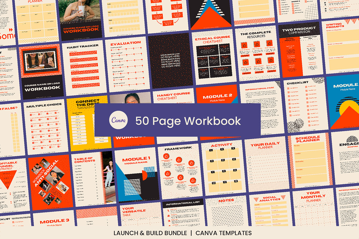 Anti-Social Workbook Canva Template, a Magazine Template by WorkShy Studio (Photo 3 of 8)