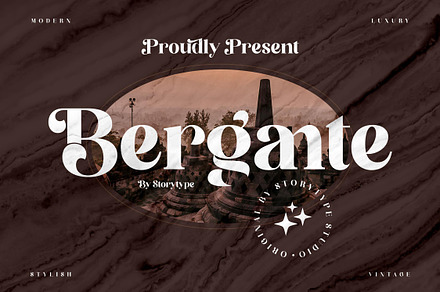Bergante Classy Serif Font, a Script Font by Storytype Studio